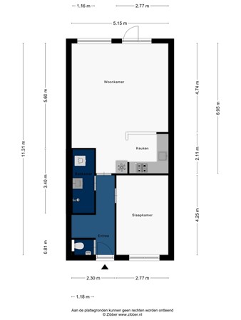Floorplan - Beppy Nooijstraat 40, 2331 HV Leiden