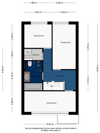 Floorplan - Louise Hardenbergsingel 11, 2331 BM Leiden