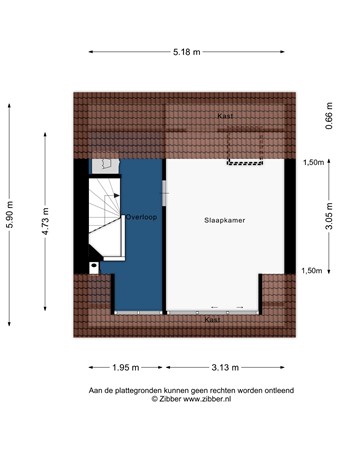 Floorplan - Etty Hillesumstraat 2, 2331 GM Leiden