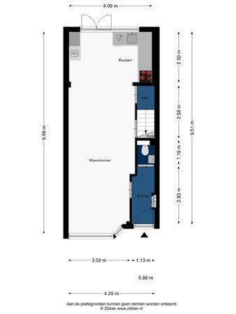 Floorplan - De Goejestraat 57, 2313 NV Leiden