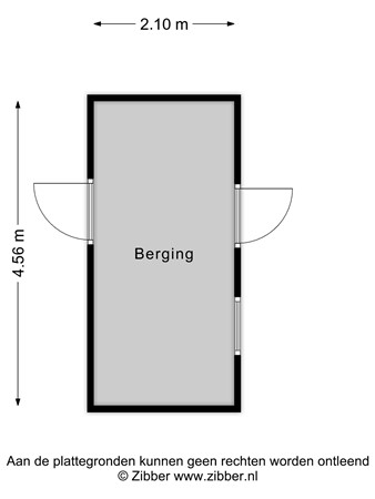 Floorplan - De Goejestraat 57, 2313 NV Leiden