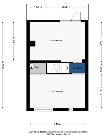 Floorplan - Henriëtte van der Meystraat 42, 2331 SE Leiden