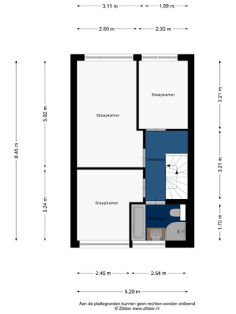 Floorplan - Rie Cramerlaan 3, 2331 LA Leiden