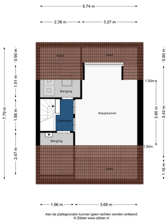 Floorplan - Van Swietenstraat 50, 2381 TP Zoeterwoude