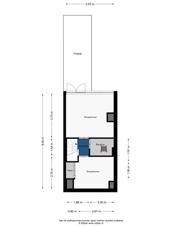 Floorplan - Voorstraat 47, 2315 JE Leiden