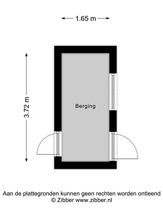Floorplan - Voorstraat 47, 2315 JE Leiden