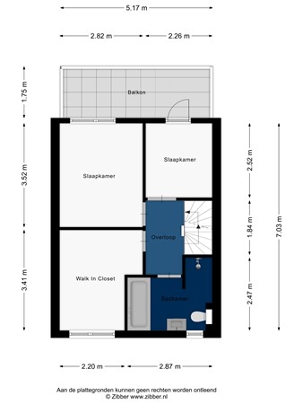 Floorplan - Nannie van Wehlstraat 6, 2331 GB Leiden