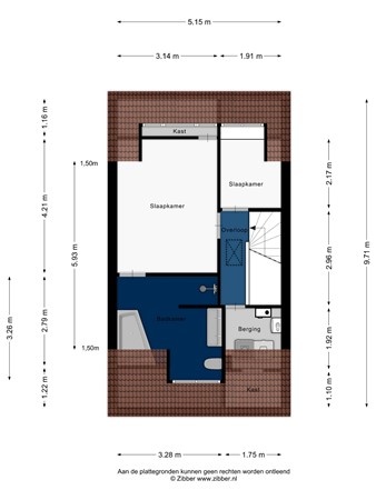 Floorplan - Erfprins 30, 2342 CK Oegstgeest