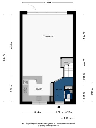 Floorplan - Van Hillepad 10, 2331 ET Leiden