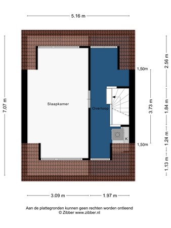 Floorplan - Van Hillepad 10, 2331 ET Leiden