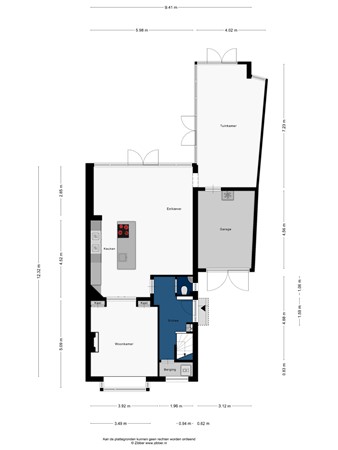 Floorplan - Rijndijk 142, 2331 AJ Leiden