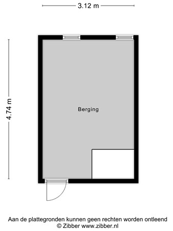Floorplan - Valeriusstraat 238, 2324 XL Leiden