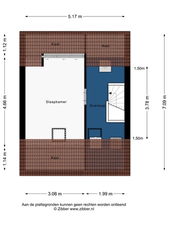 Floorplan - Helena Verburgstraat 40, 2331 DZ Leiden