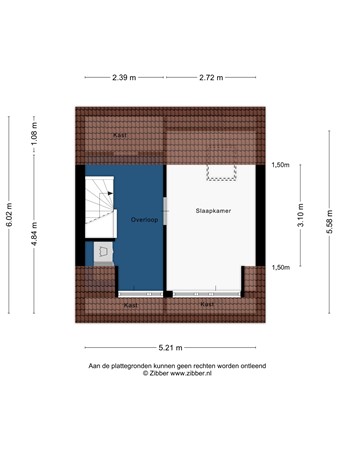 Floorplan - Anna Teding van Berkhoutstraat 30, 2331 NR Leiden