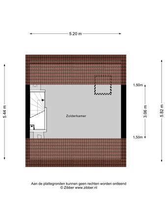 Floorplan - Louise Wentstraat 28, 2331 NM Leiden