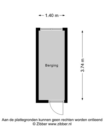 Floorplan - Bachstraat 520, 2324 HB Leiden