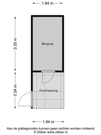 Floorplan - Anna Teding van Berkhoutstraat 34, 2331 NR Leiden