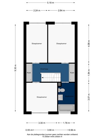 Floorplan - Suze Baarthof 18, 2331 SM Leiden