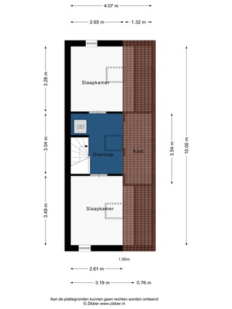 Floorplan - Fien de la Marstraat 34, 2331 HN Leiden
