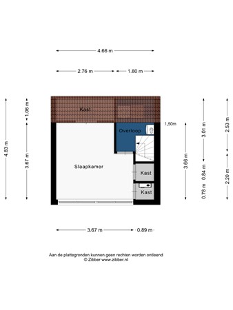 Floorplan - Bolpraamwerf 7, 2317 ED Leiden