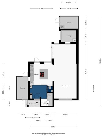 Floorplan - Carry van Bruggenweg 7, 2331 HB Leiden