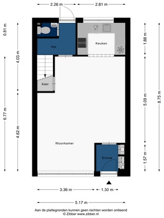 Floorplan - Mimi Boesnachstraat 9, 2331 JM Leiden