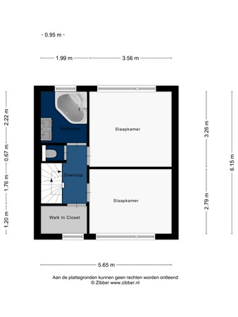 Floorplan - Paulus Potterdreef 4, 2251 XT Voorschoten