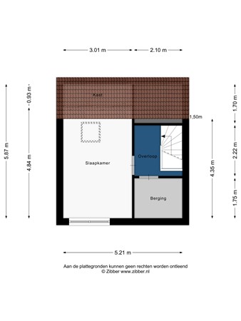 Floorplan - Anne Frankweg 19, 2331 CH Leiden