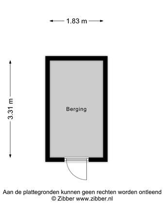 Floorplan - Anne Frankweg 19, 2331 CH Leiden