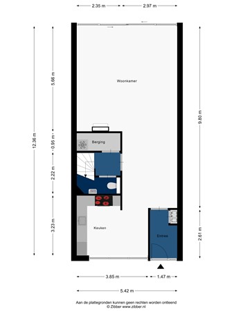 Floorplan - Dijkwacht 128, 2353 EL Leiderdorp