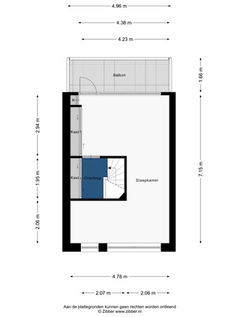 Floorplan - Noachstraat 25, 2324 LP Leiden