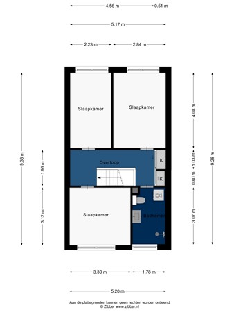 Floorplan - Henriëtte van der Meystraat 7, 2331 SG Leiden