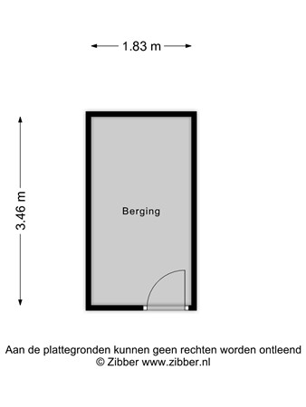 Floorplan - Oude Singel 268, 2312 RK Leiden