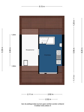 Floorplan - Meerburglaan 36, 2353 VZ Leiderdorp