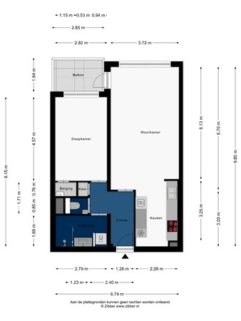 Floorplan - Morssingel 267, 2312 EZ Leiden