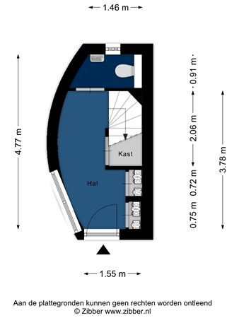 Floorplan - Annie Romeinsingel 40, 2331 SV Leiden