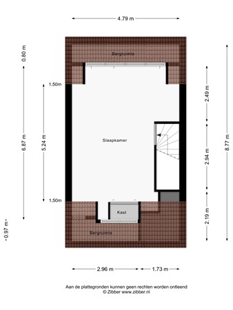 Floorplan - Jan Wolkersstraat 89, 2321 VP Leiden