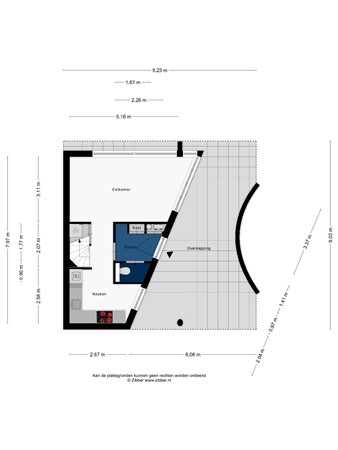Floorplan - Annie Romeinsingel 48, 2331 SV Leiden