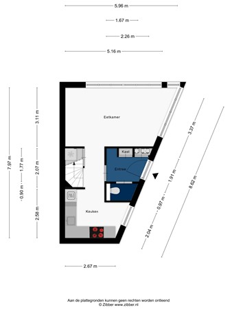 Floorplan - Annie Romeinsingel 48, 2331 SV Leiden