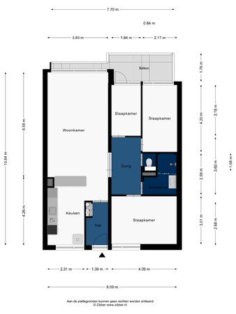 Floorplan - Cruquiuslaan 31, 2332 EA Leiden