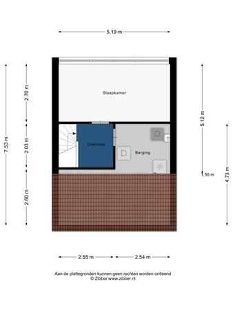 Floorplan - 't Hert 174, 2266 NL Leidschendam