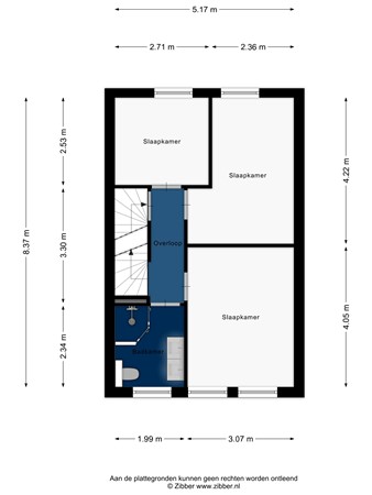 Floorplan - Harriët Freezersingel 26, 2331 SC Leiden