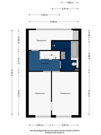 Floorplan - Clara Visserplaats 15, 2331 BN Leiden