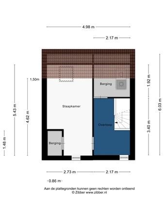 Floorplan - Anne Frankweg 20, 2331 GN Leiden