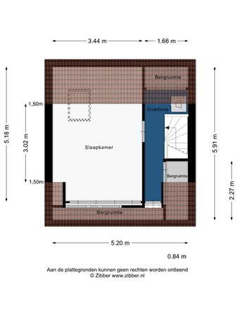 Floorplan - Louise Wentstraat 36, 2331 NM Leiden