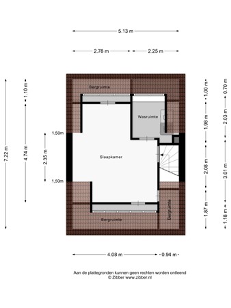 Floorplan - Mimi Boesnachstraat 34, 2331 JN Leiden