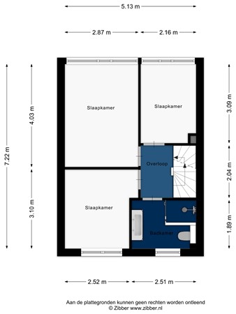 Floorplan - Mimi Boesnachstraat 34, 2331 JN Leiden
