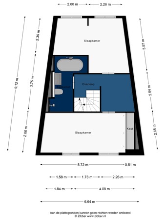 Floorplan - Margaret Staalstraat 20, 2331 MS Leiden