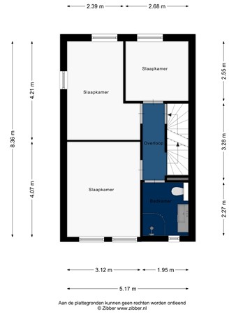 Floorplan - Harriët Freezersingel 36, 2331 SC Leiden