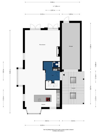 Floorplan - Oude Rijnsburgerweg 98, 2342 BC Oegstgeest